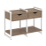 Тумба на регулируемых опорах наборная VR.L-TN-1.O 970x460x719 (Тиквуд Темный/Белый металл)