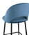 Стул полубарный Меган велюр пыльно-синий (Стул полубарный Меган синий)