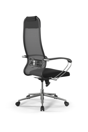 Кресло для руководителя Метта Sit 10 B1-111K - X2+UMF(X1) /Ub00/Wh00/K1cL(M09.B23.G18.W01) (Темно-серый | Черный)