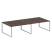 Рабочая станция Metal System Style БО.СМ-4.4 3200x1475x750 (Дуб Наварра/Серый металл)