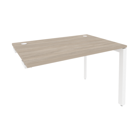 Стол-приставка на П-образном м/к к опорным элементам Onix O.MP-SPR-2.8 1180x800x750 (Дуб Аттик/Белый Металл)