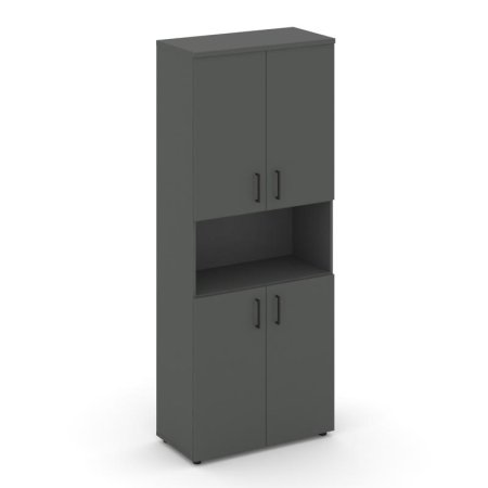 Шкаф высокий широкий SN.STS.E-107 (796х400х1982) (Антрацит)