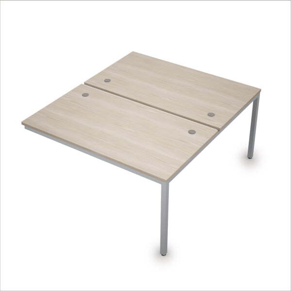 6МБК.289 Сдвоенные бенч-системы, конечный модуль (1400x1635x750) (Шамони светлый/Алюминий матовый)