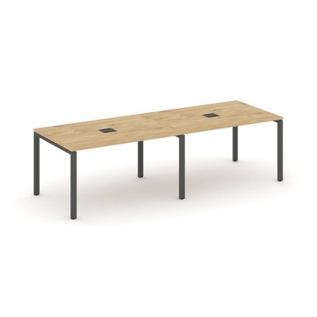 Стол переговорный SN-6P.SPRG-014 (3160х980х750) (Тиквуд Светлый/Металл Антрацит)