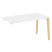 Стол-приставка к опорным элементам на деревянных опорах Onix Wood OW.SPR-3.8 1380x800x750 (Тиквуд Светлый/Дуб Темный)