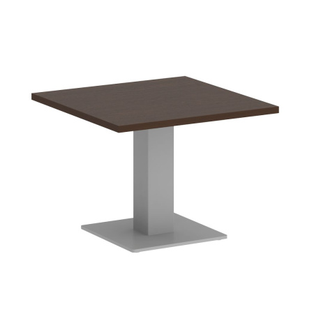 Стол журнальный квадратный VR.SP-5-60.2G 600x600x450 (Венге Цаво/Серый Металл)