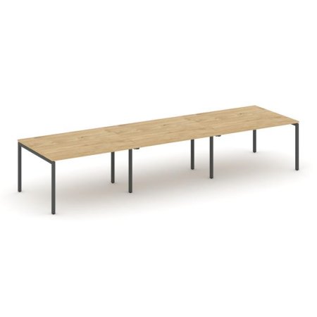 Стол переговорный SN-4P.SPRG-052.3 (3540х1180х750) (Тиквуд Светлый/Металл Антрацит)
