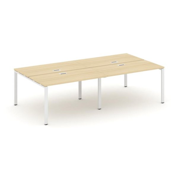 Рабочая станция 2-х сторонняя SN-6P.DRS-054 (3160х1632х750) (Акация Лорка/Металл Белый)