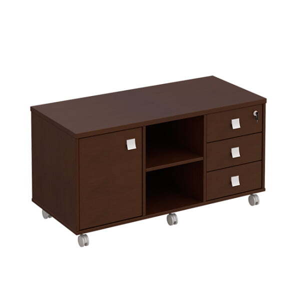 Тумба для оргтехники (ящики с доводчиками) Премьер ПР 264 1200x550x640 (Венге темный)