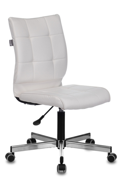 Кресло CH-330M белый Lincoln 100 эко.кожа крестов. металл хром (Белый)