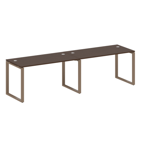 Рабочая станция Metal System Style БО.СМ-2.3 2800x720x750 (Венге Цаво/Мокко металл)