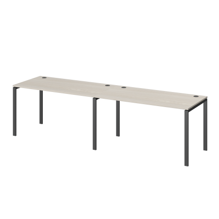 Бенч линейный на 2 рабочих места Арго-М АМБЛ-005 3600x730x760 (Ясень Шимо)