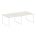 Переговорный стол 2 столешницы Metal System Style БО.ПРГ-2.2 2400x1235x750 (Дуб Наварра/Серый металл)