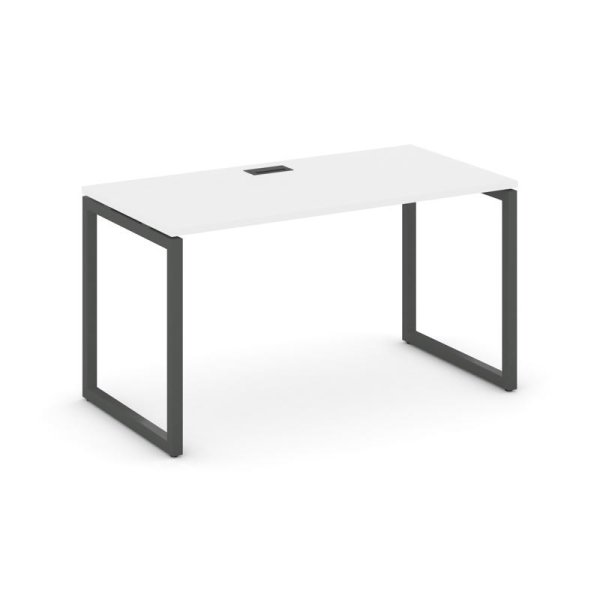 Стол письменный SN-4O.SP-001 (980х600х750) (Белый/Металл Антрацит)