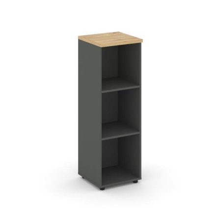 Стеллаж средний узкий SN.STU.E-200 (400х400х1203) (Антрацит/Тиквуд Светлый)