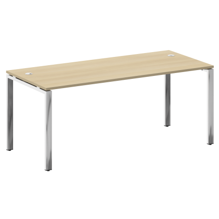 Стол рабочий руководителя на П-обр. м/к БП.СРР-5.8 1800x800x750 (Акация Лорка/Нерж. Сталь)