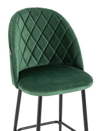 Стул полубарный Марсель велюр зеленый (Стул полубарный Марсель зеленый)