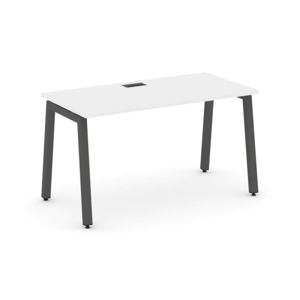Стол письменный SN-5A.SP-021 (980х800х750) (Белый/Металл Антрацит)