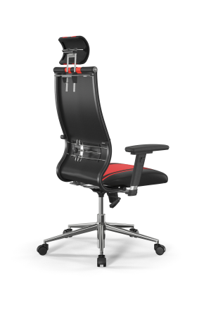 Кресло для руководителя Метта Sit 10 B2-187D - Extra /Kb40/Wh40/D03P/H3mL-G-2D(M09.B23.G18.W01) (Красный | Черный)