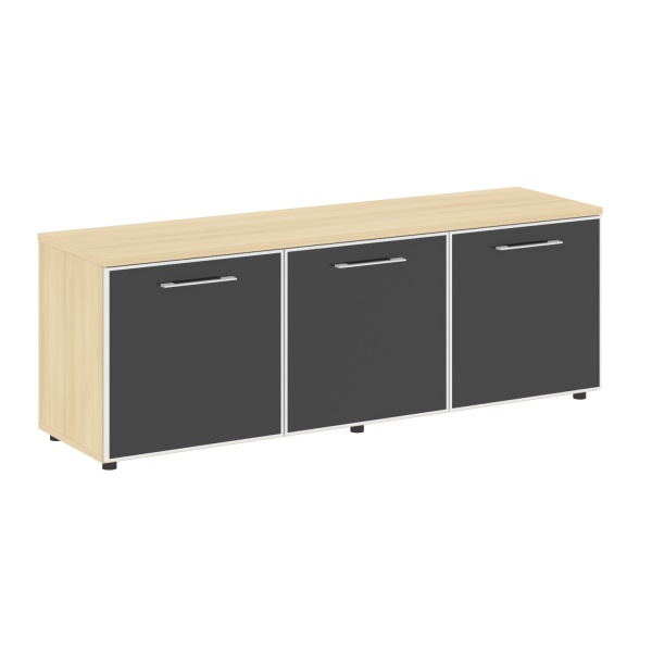 Тумба модульная черные двери LT.TS 3.5 1650x450x580 (Акация Лорка)