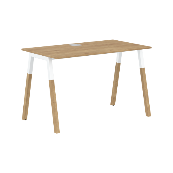 Стол прямой Forta FST 1167 1180x733x670 (Дуб Гамильтон/Белый премиум)