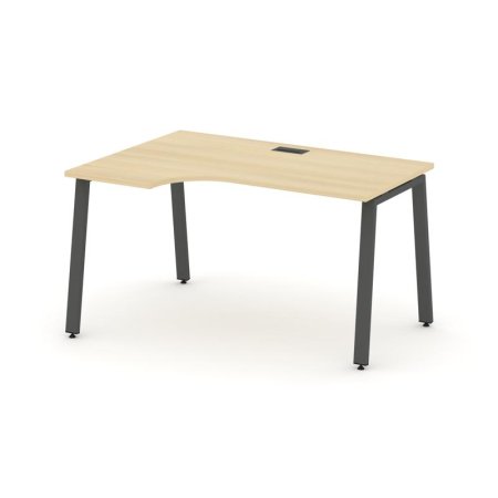 Стол рабочий эргономичный SN-6A.SPA-011(L) (1380х700/980х750) (Акация Лорка/Металл Антрацит)
