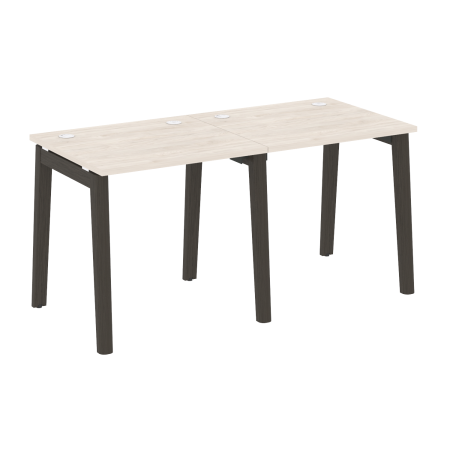 Рабочая станция на деревянных опорах Onix Wood OW.RS-2.0.7 1560x720x750 (Денвер Светлый/Дуб Темный)