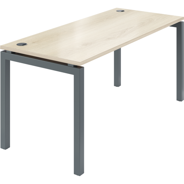 Стол на металлокаркасе Смарт СМС25-П-12К.60.Пр25 1200x730x750 (КронбергАнтрацит)