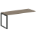 Проходной наборный элемент рабочей станции Metal System Style БО.ПРС-СП-1.5 1800x720x750 (Дуб Наварра/Серый металл)