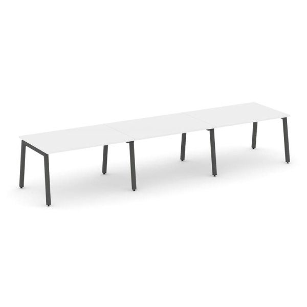 Стол переговорный SN-5A.SPRG-023.3 (4410х980х750) (Белый/Металл Антрацит)