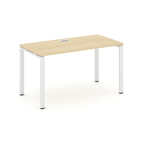 Стол письменный SN-6P.SP-001 (980х600х750) (Акация Лорка/Металл Белый)