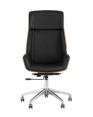 Кресло руководителя TopChairs Crown, черное УЦЕНКА (Компьютерное кресло Crown черный)