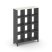 Каркас стеллажа 4 яруса SN.KS-430 (1121х400х1615) (Антрацит/Тиквуд Светлый/Металл Антрацит)