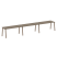 Рабочая станция на 3 рабочих места на А-образном м/к Metal System Style БА.СМ-3.4 4800x720x750 (Дуб наварра/Серый металл)