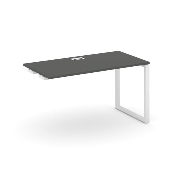 Стол-приставка к опорным элементам SN-6O.OPRS-013 (1380х700х750) (Антрацит/Металл Белый)