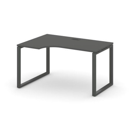 Стол рабочий эргономичный SN-6O.SPA-002(L) (1580х600/980х750) (Антрацит/Металл Антрацит)