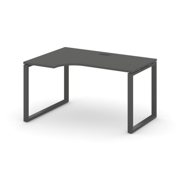 Стол рабочий эргономичный SN-6O.SPA-001(L) (1380х600/980х750) (Антрацит/Металл Антрацит)