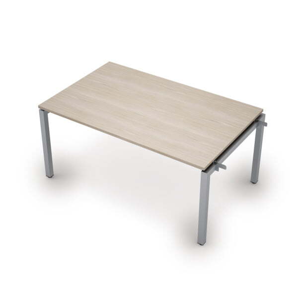 6МПН.504 Бенч-система для переговорных столов, начальный модуль (1600x1000x750) (Шамони светлый/Алюминий матовый)