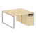 Рабочая станция Metal System Style БО.РС-СТП-2.1 1412x1475x750 (Дуб Наварра/Серый металл)