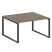 Переговорный стол 1 столешница Metal System Style БО.ПРГ-1.3 1400x1235x750 (Дуб Наварра/Серый металл)
