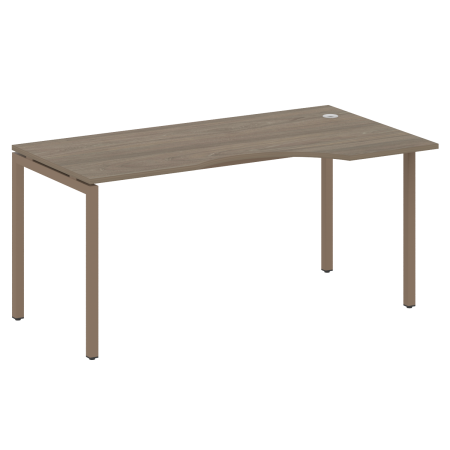 Стол криволинейный правый Metal System Style БП.СА-1 Пр 1600x900x750 (Акация/Антрацит металл)