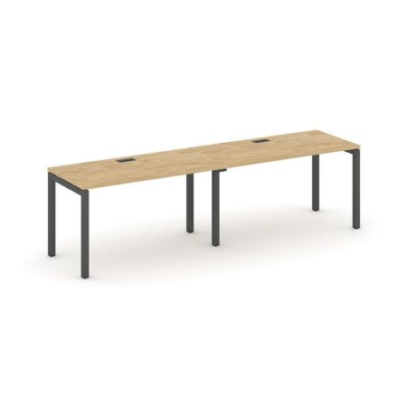 Рабочая станция 1 сторонняя SN-5P.ORS-014 (3160х700х750) (Тиквуд Светлый/Металл Антрацит)