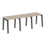 Рабочая станция на деревянных опорах Onix Wood OW.RS-3.0.7 2340x720x750 (Тиквуд Светлый/Дуб Темный)