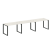 Рабочая станция Metal System Style БО.СМ-3.2 3600x720x750 (Дуб Наварра/Серый металл)