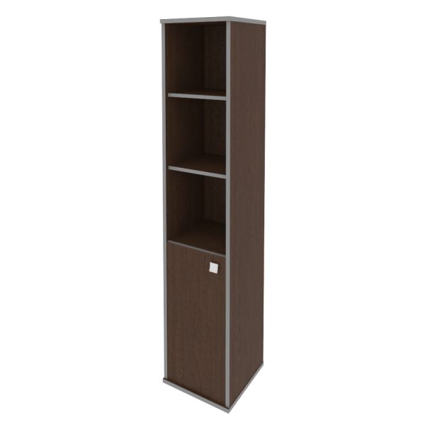 Шкаф высокий узкий, левый Style Л.СУ-1.1Л 412x410x1980 (Венге Цаво)