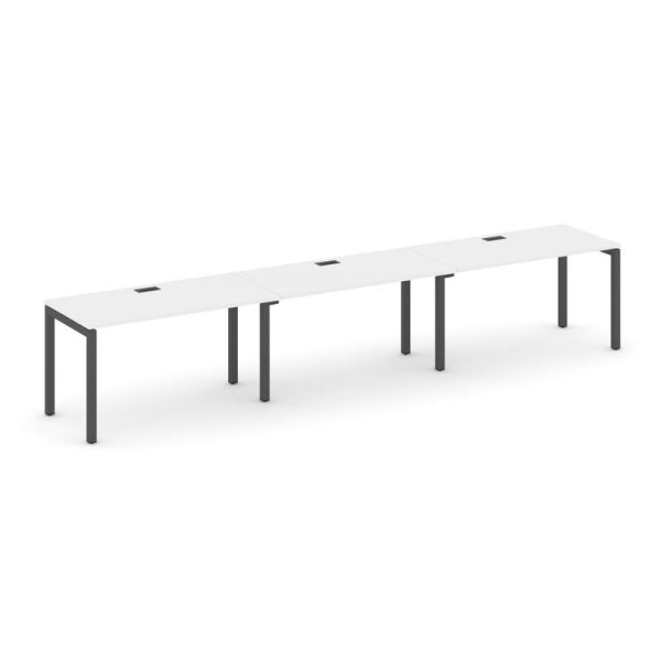 Рабочая станция 1 сторонняя SN-5P.ORS-034 (4740х600х750) (Белый/Металл Антрацит)