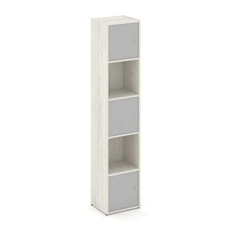 Стеллаж Locker Plus LK.K-007 408x350x1983 (Дуб Наварра | Серый)