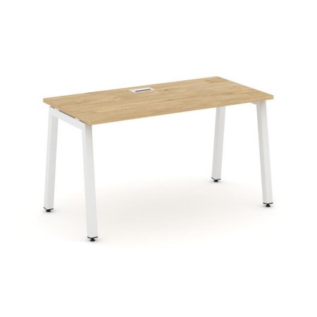 Стол письменный SN-5A.SP-012 (1180х700х750) (Тиквуд Светлый/Металл Белый)