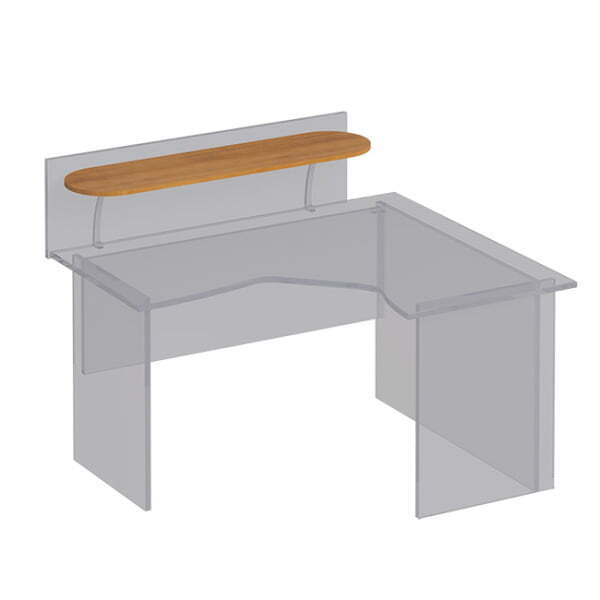 Полка овальная под кронштейны Формула ФР 401 1180x300x16 (Вяз светлый)