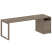 Рабочая станция Metal System Style БО.РС-СТП-1.5 2212x720x750 (Дуб Наварра/Серый металл)